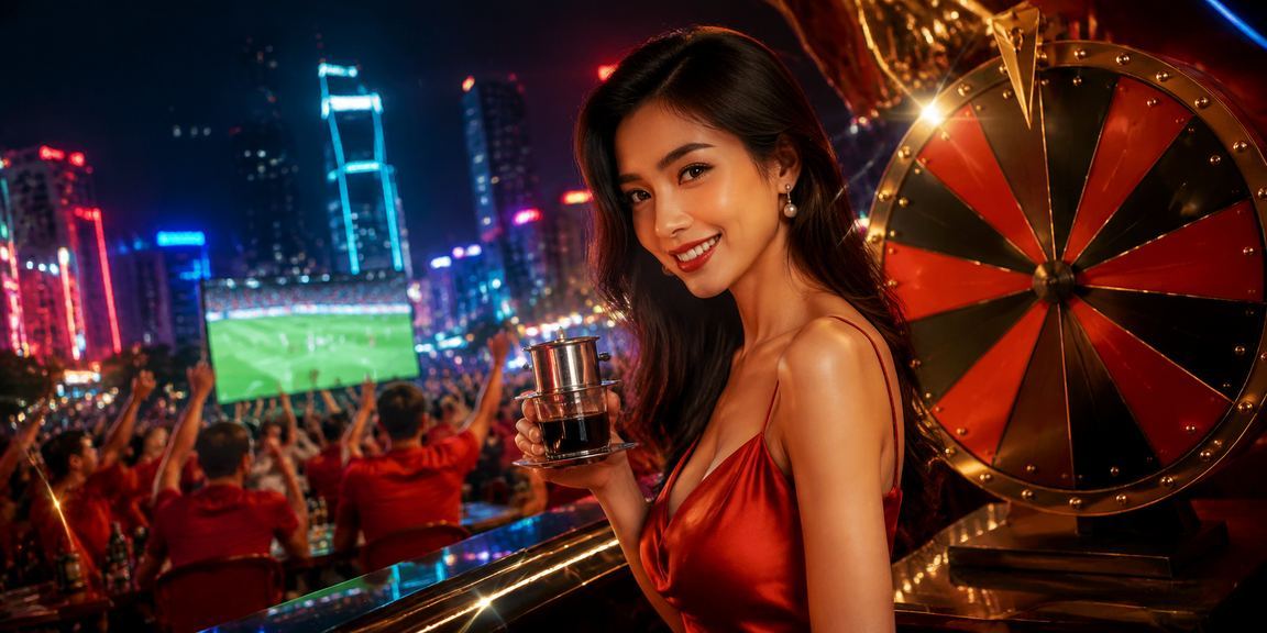 Người dùng tại TP.HCM thưởng thức cà phê và tham gia lucky draw trực tuyến buổi sáng