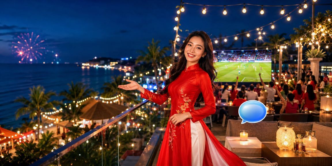Người chơi thư giãn tại Phú Quốc trong trang phục áo dài truyền thống Việt Nam tận hưởng không gian giải trí VIP